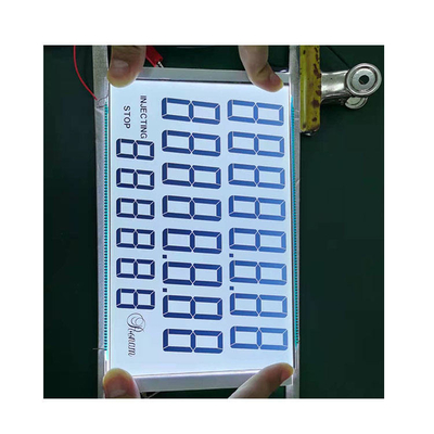 Pannello LCD personalizzato a 20 cifre Display LCD a 7 segmenti dell'erogatore di carburante monocromatico