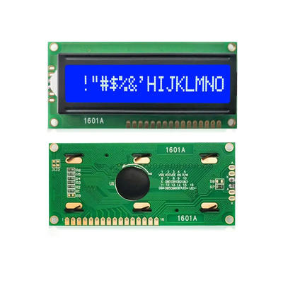modulo LCD negativo blu del carattere STN dell'interfaccia 16x1 del MPU di 8 bit della PANNOCCHIA di 1601A Dot Matrix