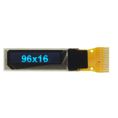 ODM/OEM 96x16DOTS 0.84 Inch 14 Pin Monochrome Blue OLED Display Module