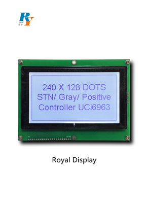 Esposizione LCD 240X128 Dots Graphic Positive Monochrome 5.25V della PANNOCCHIA grigia di STN