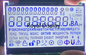 Pannello LCD su ordinazione di TN STN FSTN dell'esposizione dell'affissione a cristalli liquidi di ST7033 IC 7 Sgement per il metro elettronico