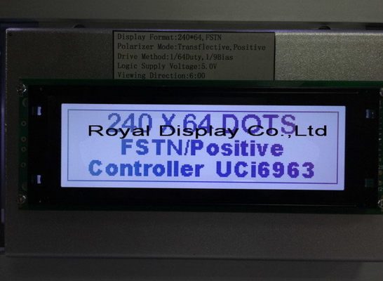 Lampadina su misura dell'affissione a cristalli liquidi del dente 240X64 Dots Graphic Lcd Display With di progettazione