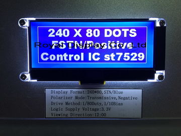 Il modulo LCD 240*80 del grafico tenuto in mano del dispositivo punteggia l'OEM/ODM disponibili