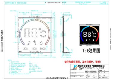 Pannello del touch screen dell'affissione a cristalli liquidi di VA, fondo liquido di Crystal Display Panel Super Black