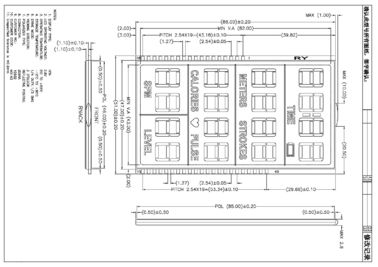 Pannello LCD su ordinazione positivo di HTN per eseguire macchina RYD2015TR01-B