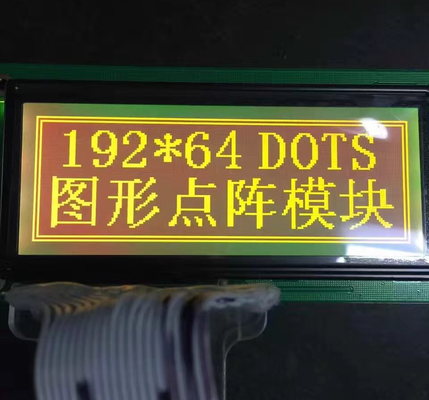 Modulo display LCD grafico monocromatico 192x64 a matrice di punti STN giallo verde