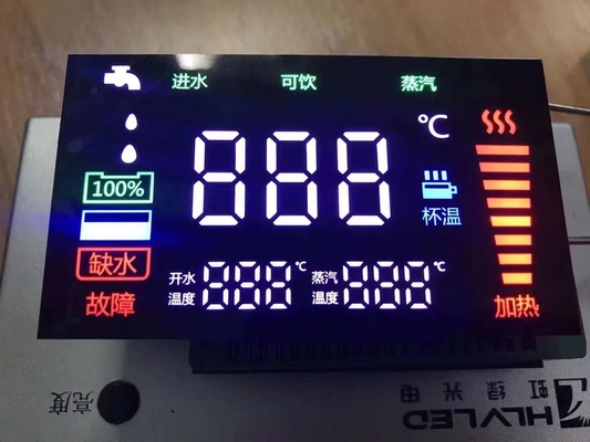 la cifra comune del catodo 4 ha condotto l'abitudine di RGB dell'esposizione di segmento 7 principale per visualizzare un modulo bicolore di sette segmenti LED
