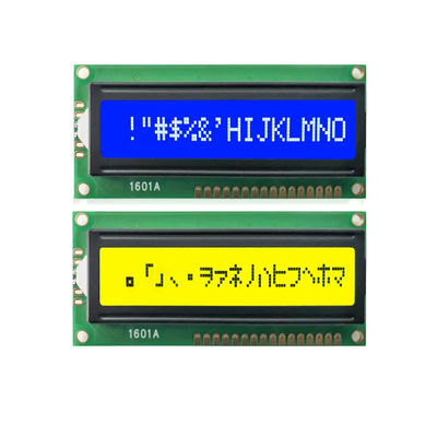 modulo LCD negativo blu del carattere STN dell'interfaccia 16x1 del MPU di 8 bit della PANNOCCHIA di 1601A Dot Matrix