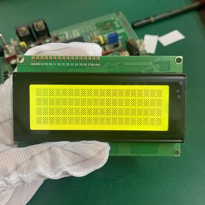 Modulo LCD STN giallo monocromo 20X4 caratteri 16 pin con retroilluminazione a LED