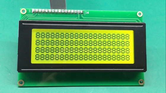 RY-C204LYILYW STN Modulo LCD con carattere giallo - verde con circuito integrato SPLC780D1-021A