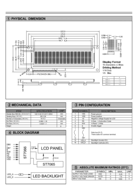 16*2 Modulo LCD STN di grande dimensione Negativo blu monocromo con IC ST7065