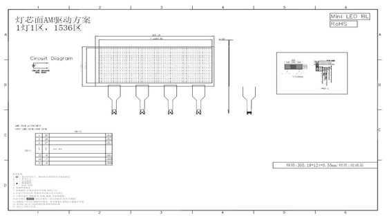 12.3 pollici LCD/LED Modulo AM Dimming locale personalizzato 64 * 24 costruzione di dighe
