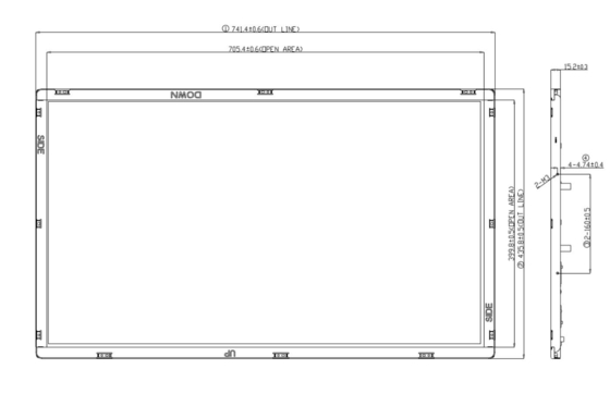 Boe 31,5 pollici 1366*768 RGB V320WX1 TFT TV LCD Multimedia HD Free Viewing Angle