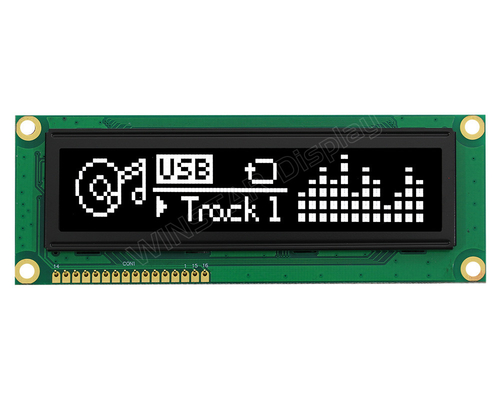 Modulo LCD OLED 3.84'' 100*16 Grafica Super Wide Temperature 5.0v Winstar Sostituire