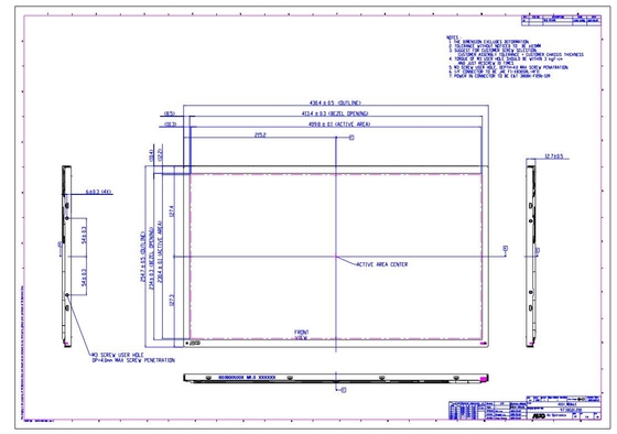 18.5'' TFT LCD Modulo 1366*768 RGB LVDS Interfaccia AUO Display originale Piccolo MOQ