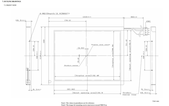 6.5'' TFT LCD Modulo VGA Industrial 640*RGB*480 NEC Display originale Piccolo MOQ