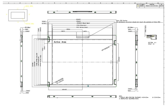 10.4'' TFT LCD INNOLUX G104AGE-L02 800*600 RGB visualizzazione larga display di temperatura ampia