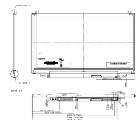 11.6'' TFT LCD Modulo 1366*768 RGB N116BGE-L41 CMO CHIMEI Monitor Display