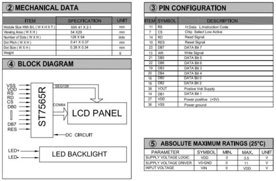 Modulo LCD grafico 128*64 FPC Grigio FSTN Trasflessione a larga temperatura 12H ST7565R Con retroilluminazione Display industriale