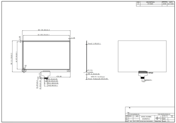 7.5'4 colore 880**528 SSD1677 FFC Display in carta elettronica EPD
