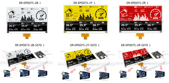 7.5'4 colore 880**528 SSD1677 FFC Display in carta elettronica EPD