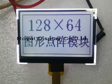 Schermo LCD industriale negativo blu del modulo dell'affissione a cristalli liquidi del DENTE di 12864 Stn Transmissive
