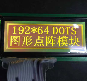 Tipo punti di colore giallo + verde 19264 del modulo LCD di STN del grafico di risoluzione di 192x64