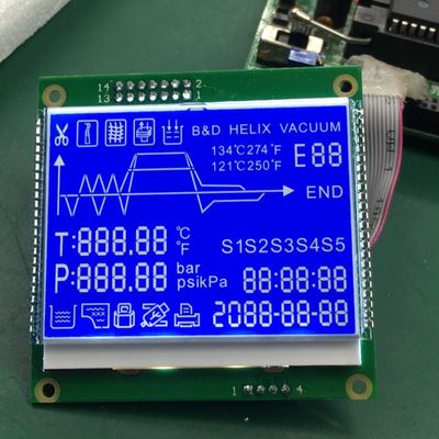 Esposizione LCD 128x32 monocromatico del grafico riflettente Transmissive di STN