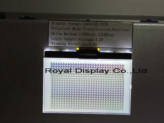 240X160 punti STN UC1611S con il modulo LCD del dente di colore del modulo grafico monocromatico bianco del touch screen