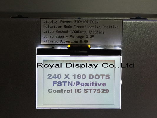 240X160 punti STN UC1611S con il modulo LCD del dente di colore del modulo grafico monocromatico bianco del touch screen