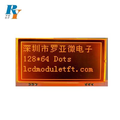 Saldatura LCD Transmissive arancio di vendita calda dell'esposizione FSTN FPC del modulo di 128X64 Dots St 7565p Blacklight