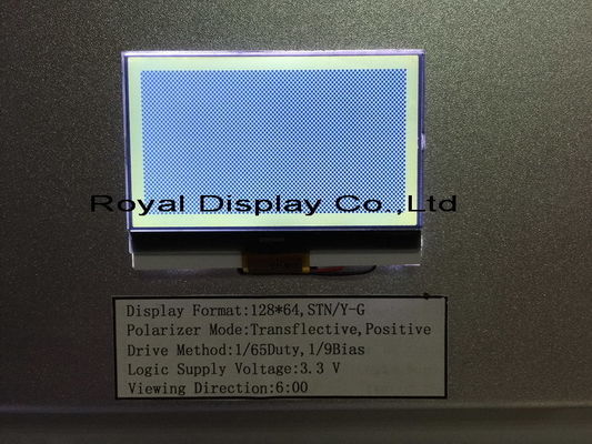 esposizione LCD positiva Stn Gray For Medical Equipment del DENTE 3V di 128x64 FSTN mono