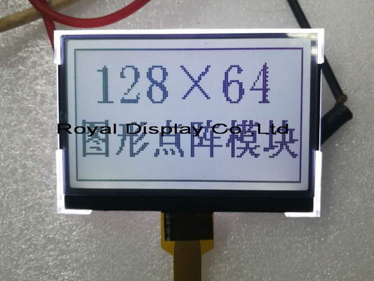 Di vendite calde piccolo 128X64 Cog/COB Blacklight modulo LCD grafico di serie blu dell'esposizione di Spi