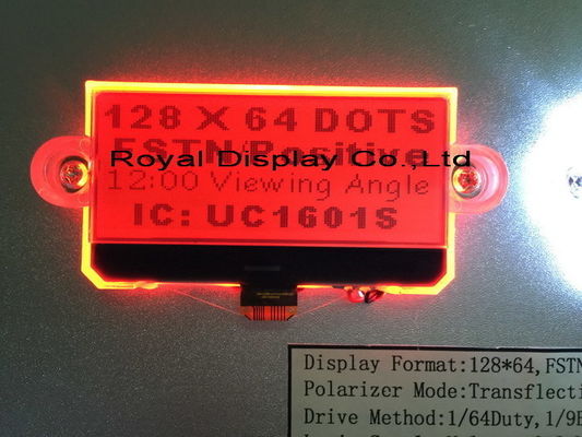 Di vendite calde piccolo 128X64 Cog/COB Blacklight modulo LCD grafico di serie blu dell'esposizione di Spi