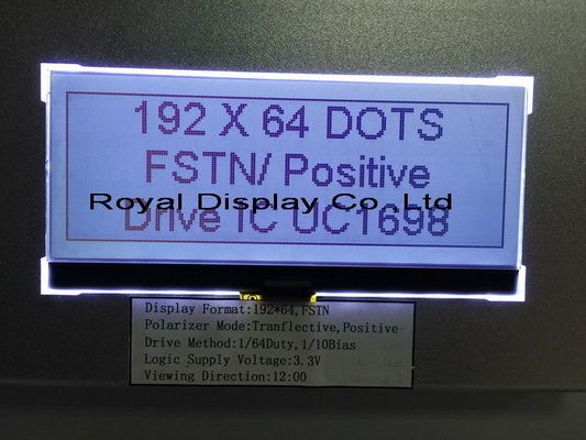 Esposizione LCD intelligente LCD di norma industriale del pannello di Dots Graphic Monochrome del positivo grafico 19264 di Stn