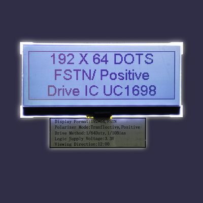 Interfaccia parallela LCD grafica del modulo FSTN FFC di Stn 192x64 Dots Mono