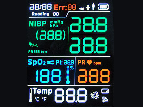 12864 dovere LCD positivo dell'esposizione 1/9 di Stn RoHS FSTN per la batteria introdotta