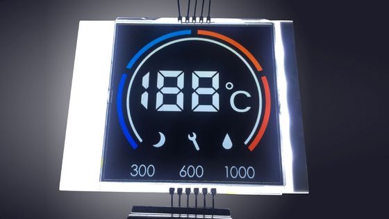 Un'esposizione LCD multicolore numerica 3.3V FSTN di 7 segmenti per il termostato