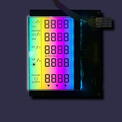 Pannello LCD positivo di TN VA da Va Tn Htn Stn 3.3V FSTN del mono dell'attrezzatura medica di Instrumen 7 modulo LCD elettrico su ordinazione di segmento
