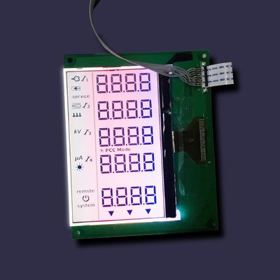 Pannello LCD positivo di TN VA da Va Tn Htn Stn 3.3V FSTN del mono dell'attrezzatura medica di Instrumen 7 modulo LCD elettrico su ordinazione di segmento