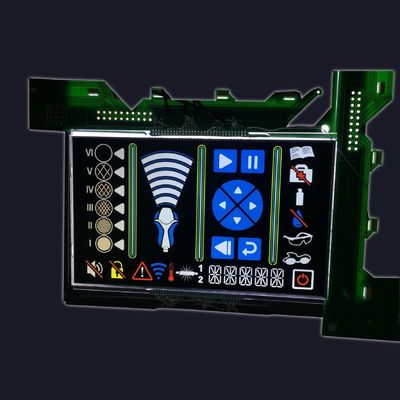 128x64 esposizione LCD dell'esposizione di segmento del DENTE 7 dei punti 3.3V del grafico negativo LCD di Va