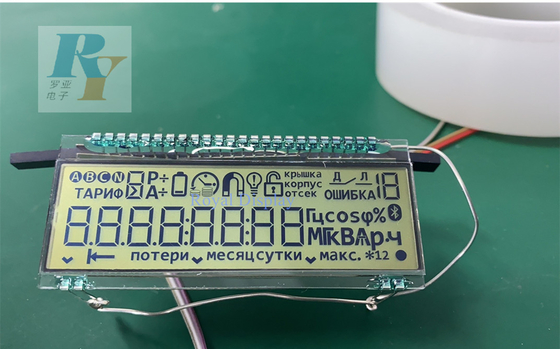 Contatore per acqua su misura della batteria di Pin Display Lcd For Electronic del metallo di segmento di Tn Digital 7
