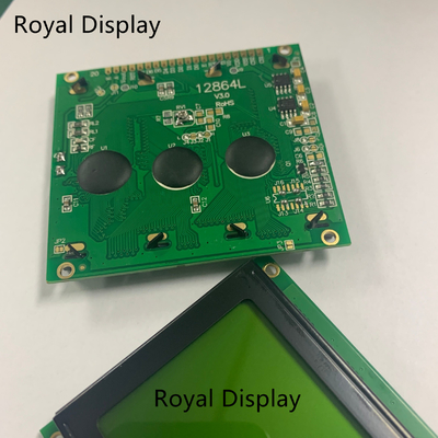 modulo LCD del grafico di 128X64dots STN della PANNOCCHIA monocromatica LCD giallo verde dell'esposizione