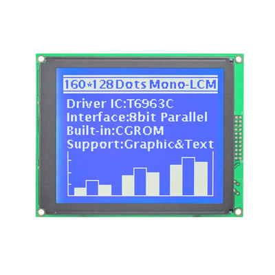 160x128 Dots STN FSTN Graphic COB T6963C Driver IC Modulo display LCD