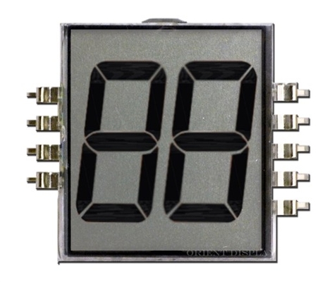LCD positivo di TN di dimensione di monocromio sette di segmento dell'esposizione del DENTE dell'esposizione LCD su ordinazione di LCD