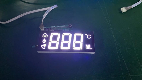 Catodo comune bianco ultra sottile dell'esposizione di LED di 7 segmenti per l'indicatore del temporizzatore