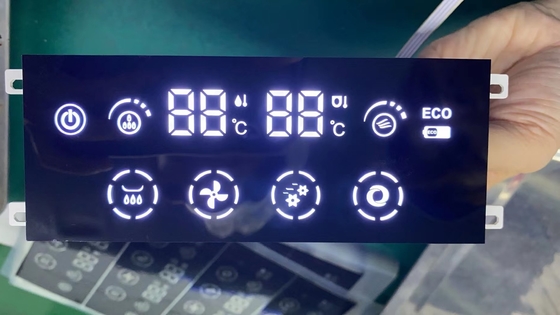 Catodo comune bianco ultra sottile dell'esposizione di LED di 7 segmenti per l'indicatore del temporizzatore
