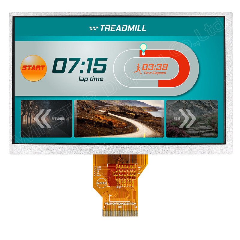 7' 800*RGB*480 TFT LCD Modulo bianco trasmissivo 12H 16:9 con ST-5623D