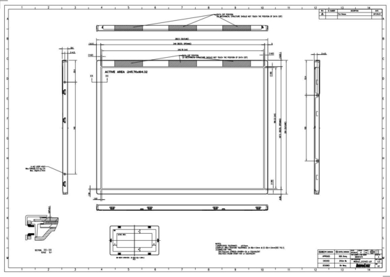 G121XCE-L01 Modulo LCD TFT Innolux da 12,1 pollici 1024*RGB*768 262k/16,2M Display a colori