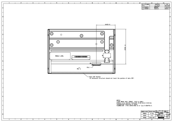 G101ice Innolux 10.1' TFT LCD Modulo 1280*800 RGB Nero De Modalità